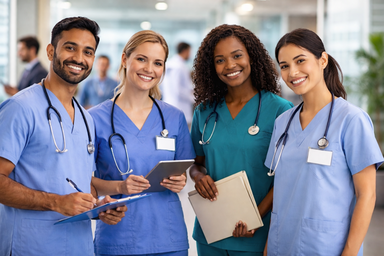 International nurses at OBA Nursing Academy